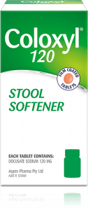 Coloxyl 120 Stool Softener - front view of the 120ml box