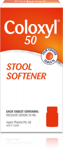 Coloxyl 50 Stool Softener - front view of the 50ml box