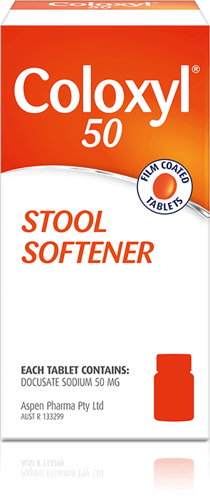 Coloxyl 50 Stool Softener - front view of the 50ml box