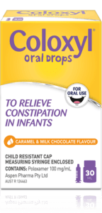 Coloxyl Oral Drops for infants - front view of the 30ml box