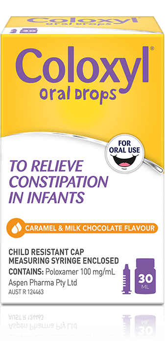 Coloxyl Oral Drops for infants - front view of the 30ml box