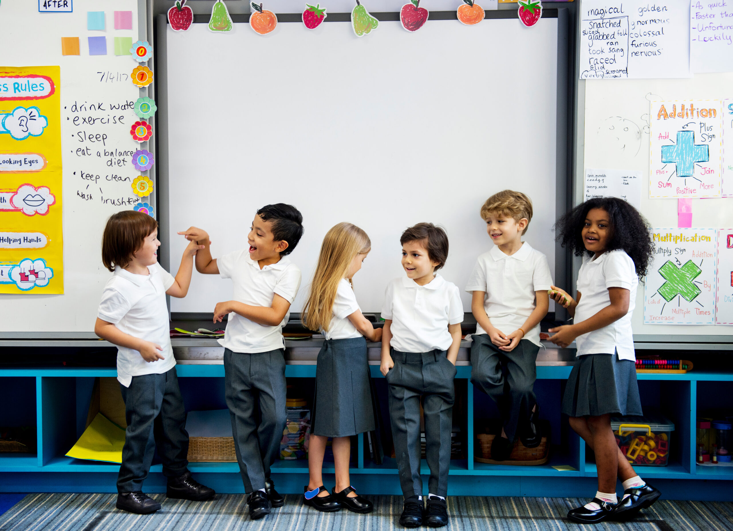 Children in a classroom