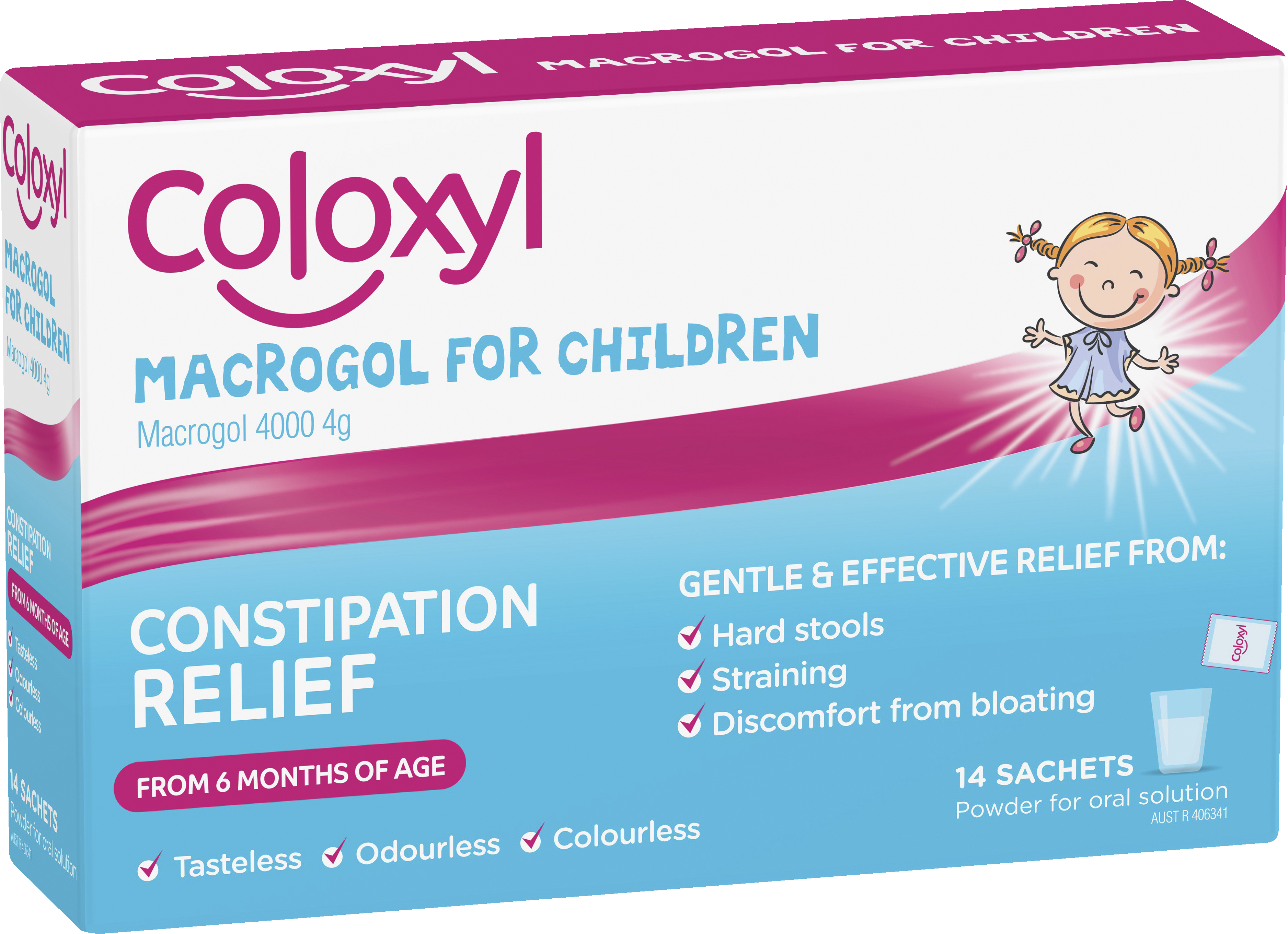 Coloxyl Macrogol for Children 14 Sachets-0