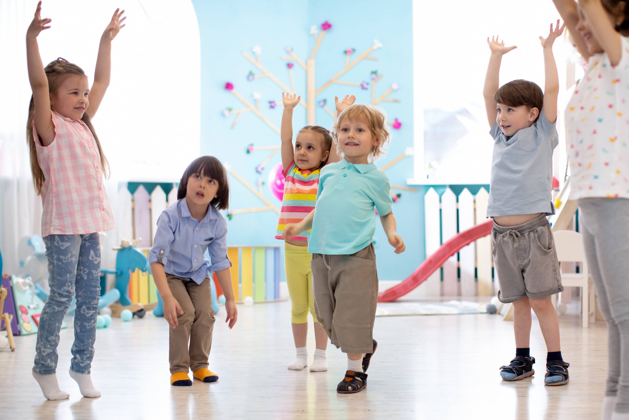 Children exercising